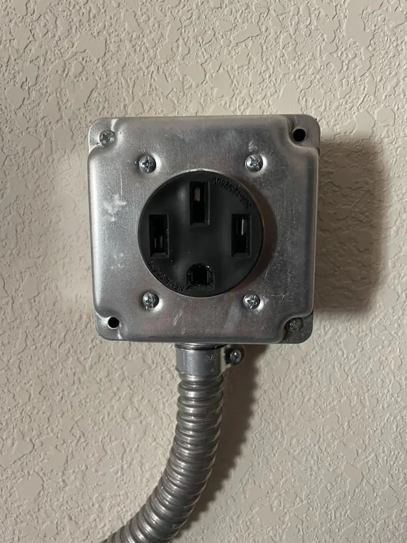 NEMA 14-50 outlet installed for Electrical Panel Upgrade in Provo